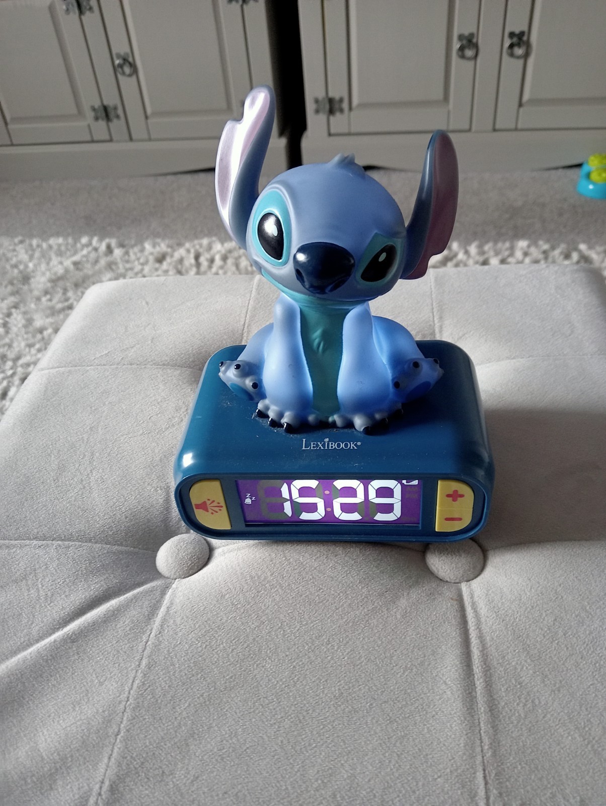 Lexibook Disney Stitch Nightlight Digital Alarm Clock W/ Sounds & Lights 