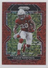 2021 Panini Prizm No Huddle Red Prizm 23/50 Chase Edmonds #77 1oa8
