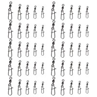 50 StüCk Angelwirbel Clips Verbinder Set FüR Angelruten GrößEn 4 6 8 10 12