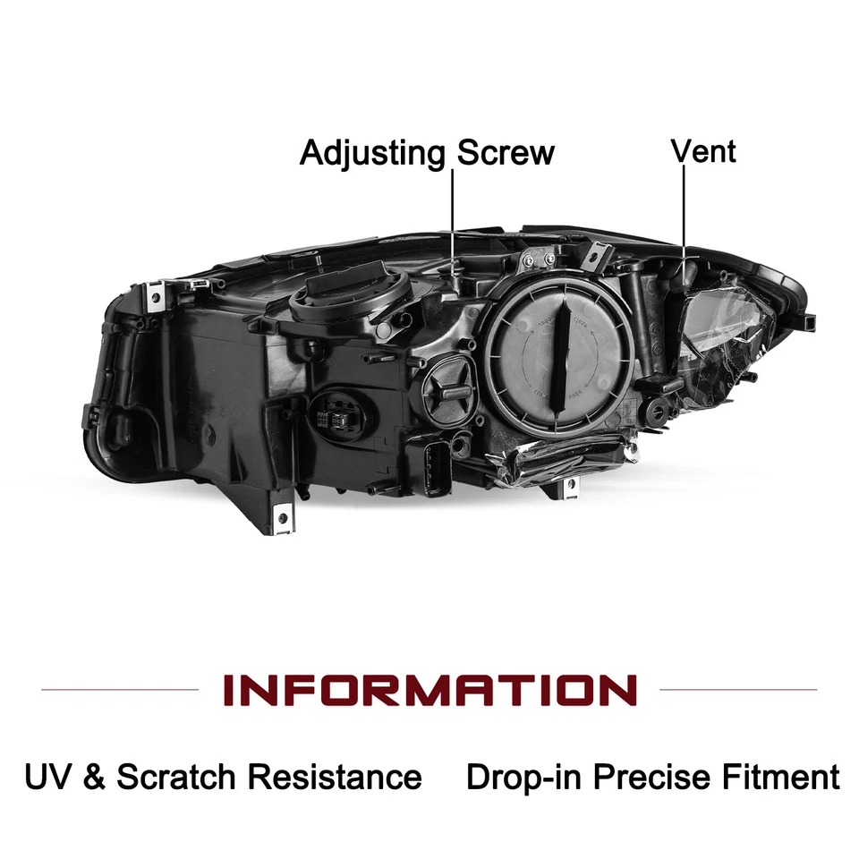 For 2011-2013 BMW 5 Series 528i 530i 535i 550i Headlight W/AFS Passenger RH Side - Image 4 of 4