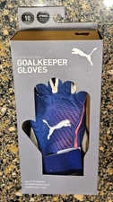 Puma Ultra Ultimate Hybrid Cut Soccer Football Goalkeeper Gloves Size 10 - Blue