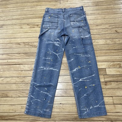 Jaded London Carpenter Jeans Baggy Skate Fit Women 30 Paint