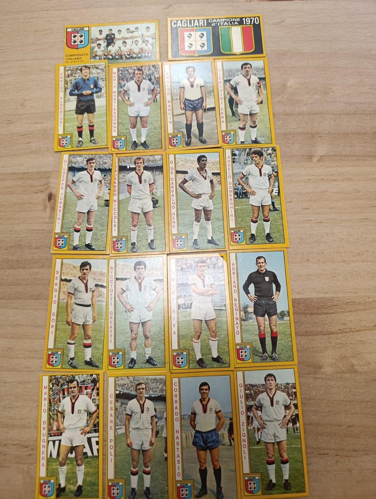 figurine Cagliari calcio campioni d' italia1970
