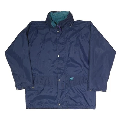 Veste HELLY HANSEN Marine Homme Taille XL Polyester Mélange Imperméable Zip Uni - Photo 1/4