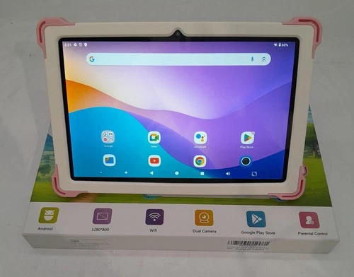 10.1 Inch Kids Tablet Android 14 Octa-Core 4GB RAM 64GB WiFi - Pink