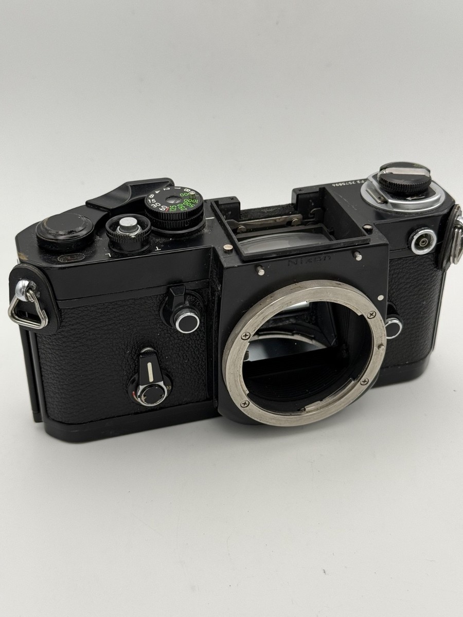 Nikon FE ブラックボディ NIKKOR-O Auto 35mm F2 Nikon F2 Black Body 35mm Film SLR Camera No Finder | eBay