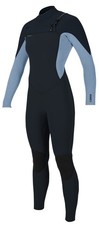 O'Neill Women's Hyperfreak 3/2mm Chest Zip Wetsuit - Carbon Fade Denim - New