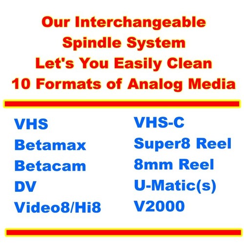 VHS Mold Cleaner Betamax Analog Tape Removal System w/Vacuum for Mold Capture! - Zdjęcie 10 z 16
