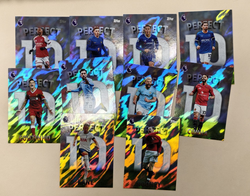 2026-27 Topps Premier League Soccer Perfect 10 Complete 10 Card Set Palmer Kane