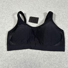 Truekind Daily Comfort Wirefree Shaper Bra Womens XL Black Comfort Support