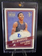SCOTTIE BARNES 2021-22 Onyx Vintage Basketball Card #/50  Autograph RC RAPTORS 