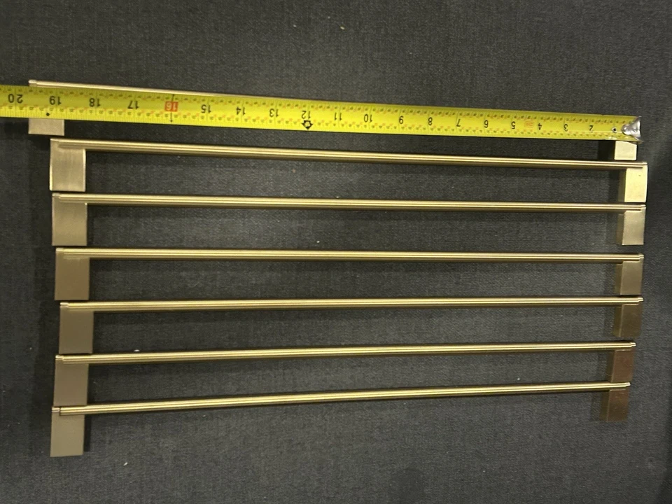 Lot Of 7 Top Knobs M2417 Bar Pulls 18-7/8" Center to Center Handles Honey Bronze - Image 3 of 4