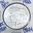 1922 BU UNCIRCULATED SILVER PEACE DOLLAR AUTHENTIC U.S. MINT FREE SHIPPING 5844