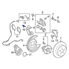 For Toyota Camry 12-26 Toyota 9008010395 Disc Brake Caliper Anchor Plate Bolt