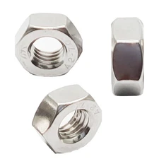 10pcs M10 x 1.0mm Pitch Hex Nuts Stainless Hex Nu, Metric Fine Thread Hex Nuts