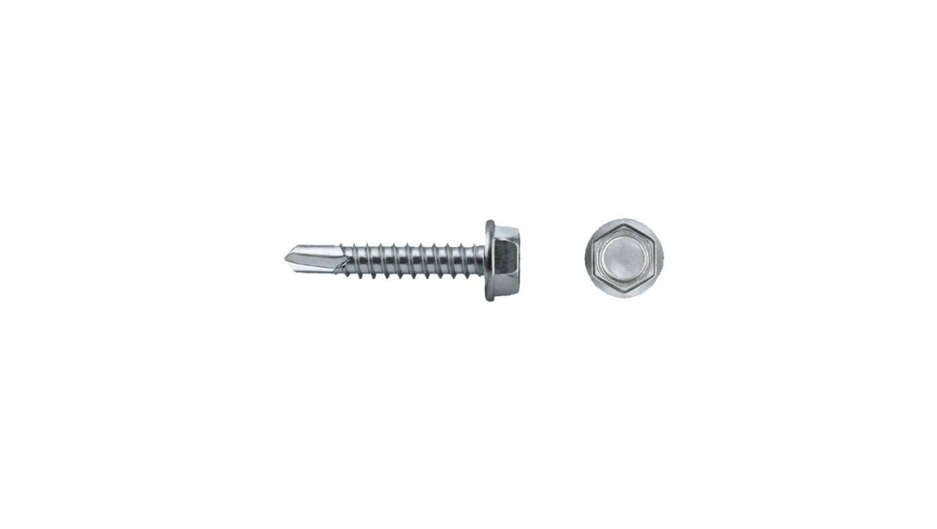 Self-drilling screw for sheet metal/steel 4.2x16mm with hexagonal head /p /T2UK