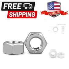 10pcs M8-1.0Pitch Fine Thread Metric A2 Stainless Steel Finished Hex Nuts Use...