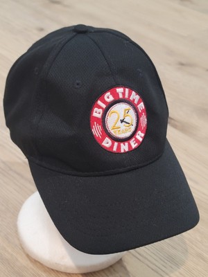 Big Time Diner Adjustable Hat Cap  Black Employee Logo 25 Years by Sport-tek