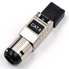 RJ45 Connectors Tool Free Cat8 2000MHz 2GHz 40G, 22AWG-24AWG Set of 12