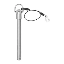 1/2" x 4.72" Stainless Steel Ring Handle Locking Pin Ball Lock Pin with Button