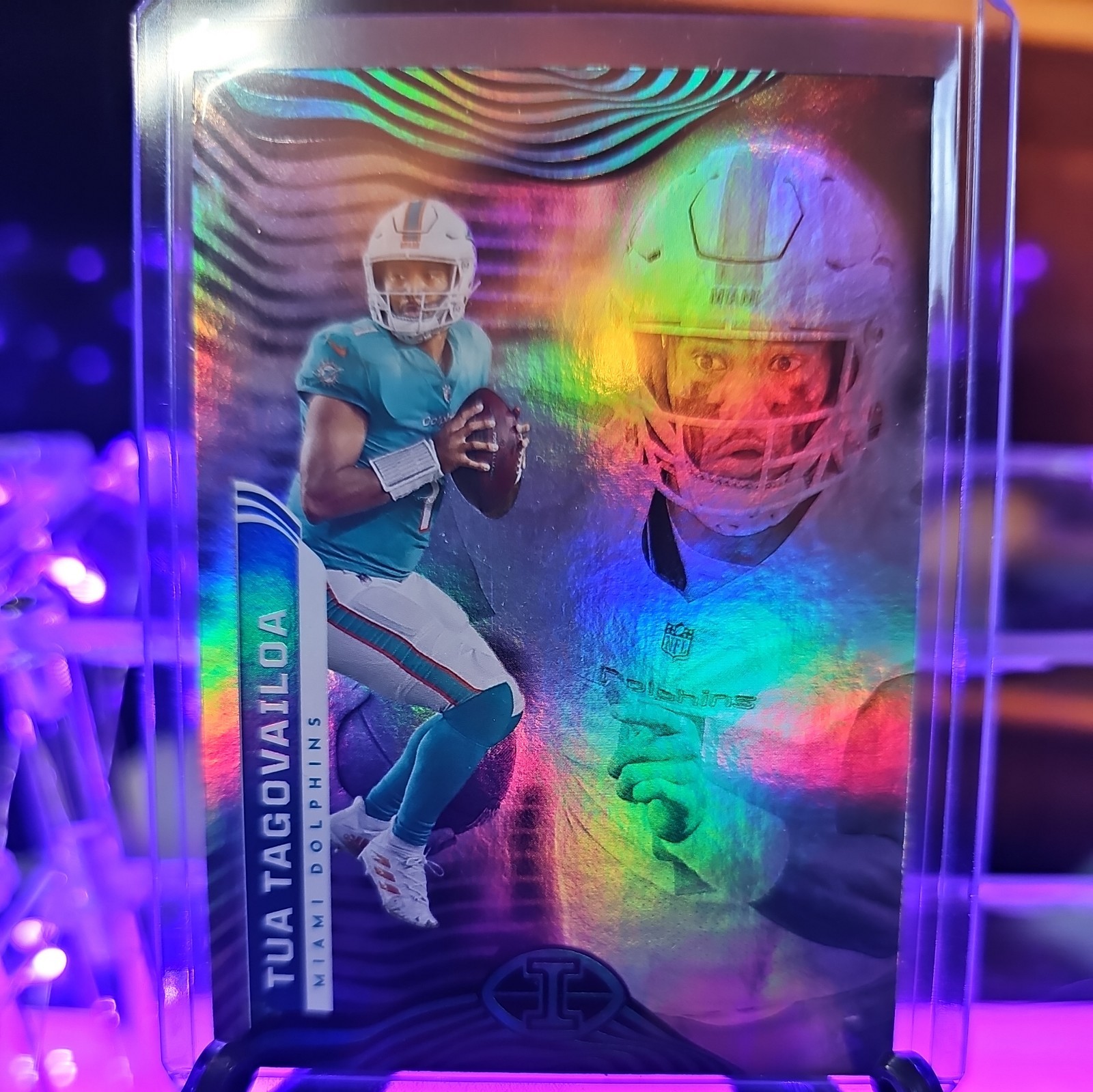 Tua Tagovailoa 2022 Panini Illusions  Holo Card #60 Miami Dolphins