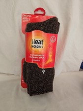 Heat Holders Thermal Socks Brown Size W-8-13 Men 7-12  NEW WITH TAGS