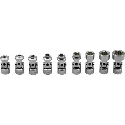 9 PC. 1/4   DR. STUBBY UNIVERAL JOINT E-TORX  SOCKET SET VIM-UJETS400