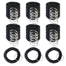 Pack of 36 Colorful Spring Spiral Wrist Coil Key Chain, Wristband Key Ring B...