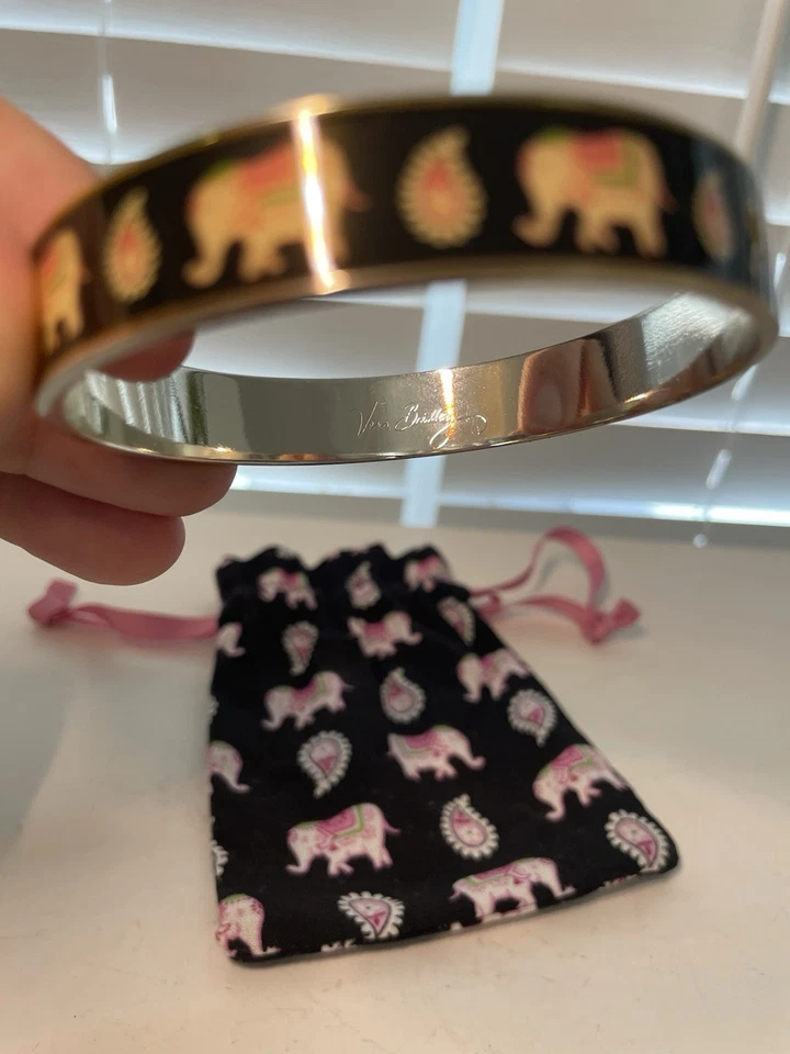 Vera Bradley Bangle Bracelet Pink Elephant Collection - Image 2 of 4