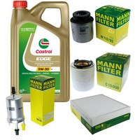 Inspektionskit Filter Castrol 5L ÖL 5W30 FüR Skoda Fabia Ii 542 1.4 Tsi Rs