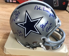 Dallas Cowboys SIGNED Jethro Pugh, Larry Cole, George Andrie, & Bob Lilly Mini