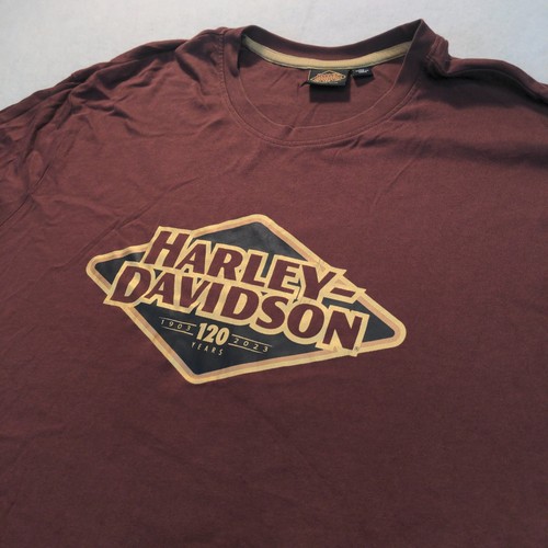 Harley Davidson 120th Anniversary Short Sleeve Crew Neck Tee Men's 2XL B6