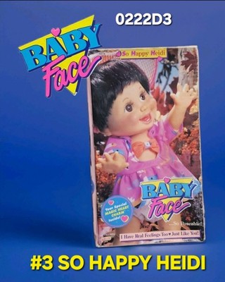 #3 SO HAPPY HEIDI   BABY FACE DOLL Galoob Cute NEW IN BOX Happy LGTI