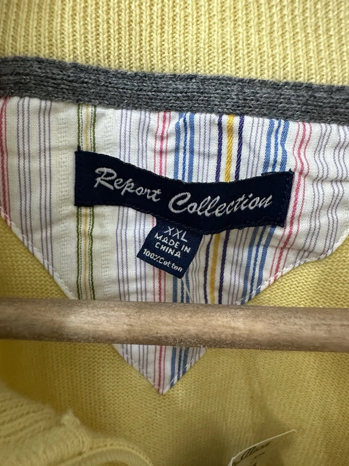 Report Collection Yellow Quarter Zip-Up Sweater NWT sz XXL lightweight - Image 2 of 4