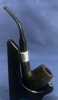 Vintage Keyser Hygienic Made In England Bent Rusticated Tobacco Pipe