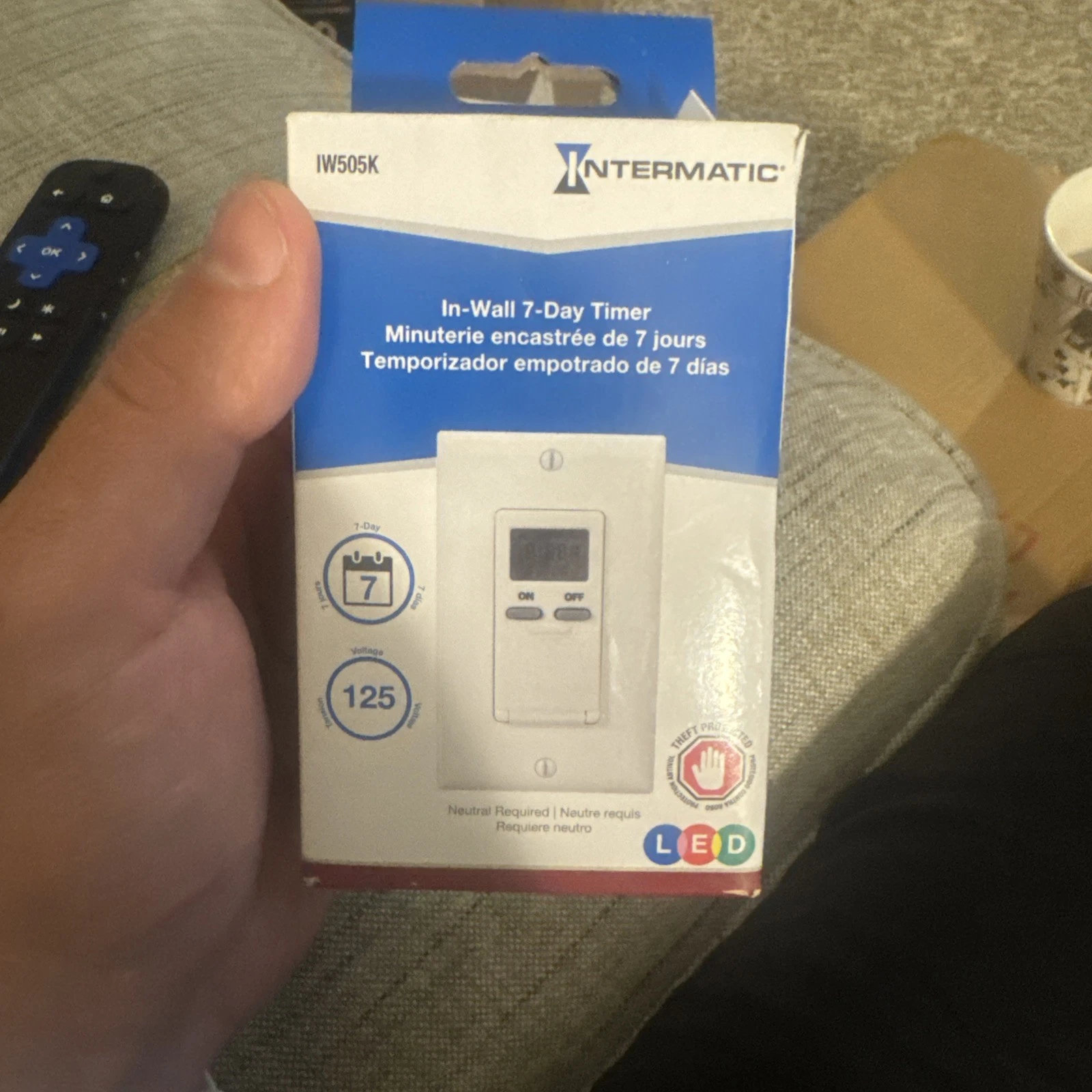 Intermatic 15 Amp White Digital In-Wall Timer