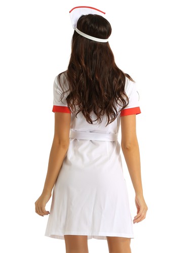 Nurse Costume Set Women Lingerie Nightwear for Cosplay Honeymoon Valentine's Day - Picture 41 of 68
