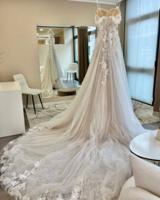 white christmas dresses Luxury Champagne Lace Boho Wedding Dress Light Ivory main image 0