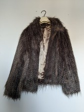 Therapy Faux Fur Jacket, Size 12