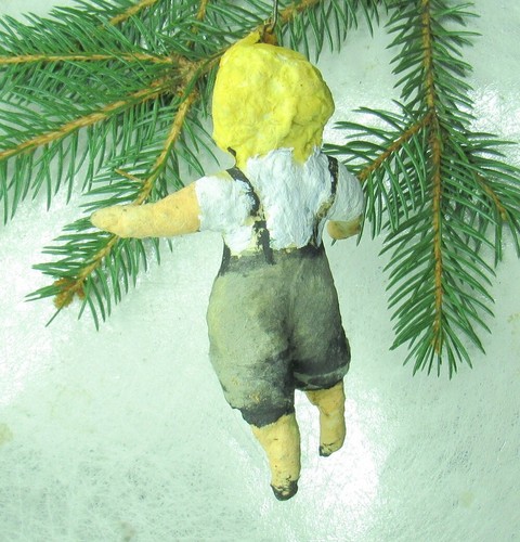 🎄Ornement ancien en coton filé de Noël,Garçon,fabriqué en URSS 🎄#1110244 - Foto 4 di 8
