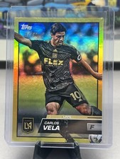 2023 Topps MLS Gold Foil Carlos Vela LAFC Soccer 27/50