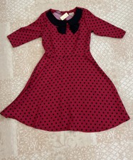 Lindy Bop 'Cassy' 1950's Parisian Style Polka Dots Red Dress