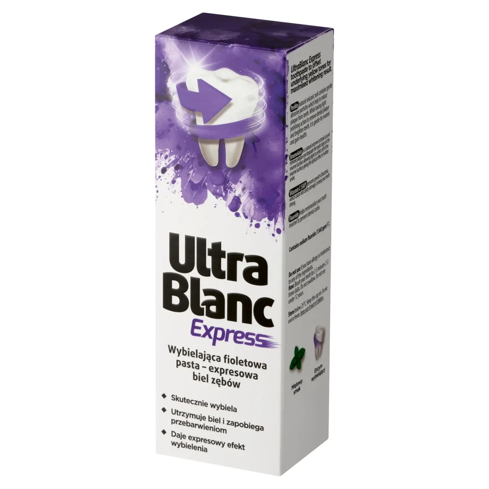 AFLOFARM UltraBlanc Express, whitening toothpaste, purple, 75 ml