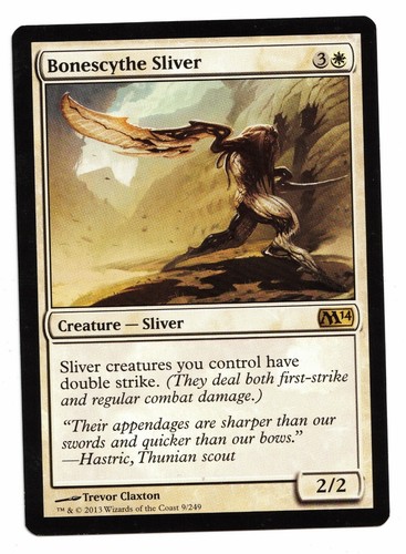 Magic the Gathering BONESCYTHE SLIVER M14 Rare MTG WOTC | eBay