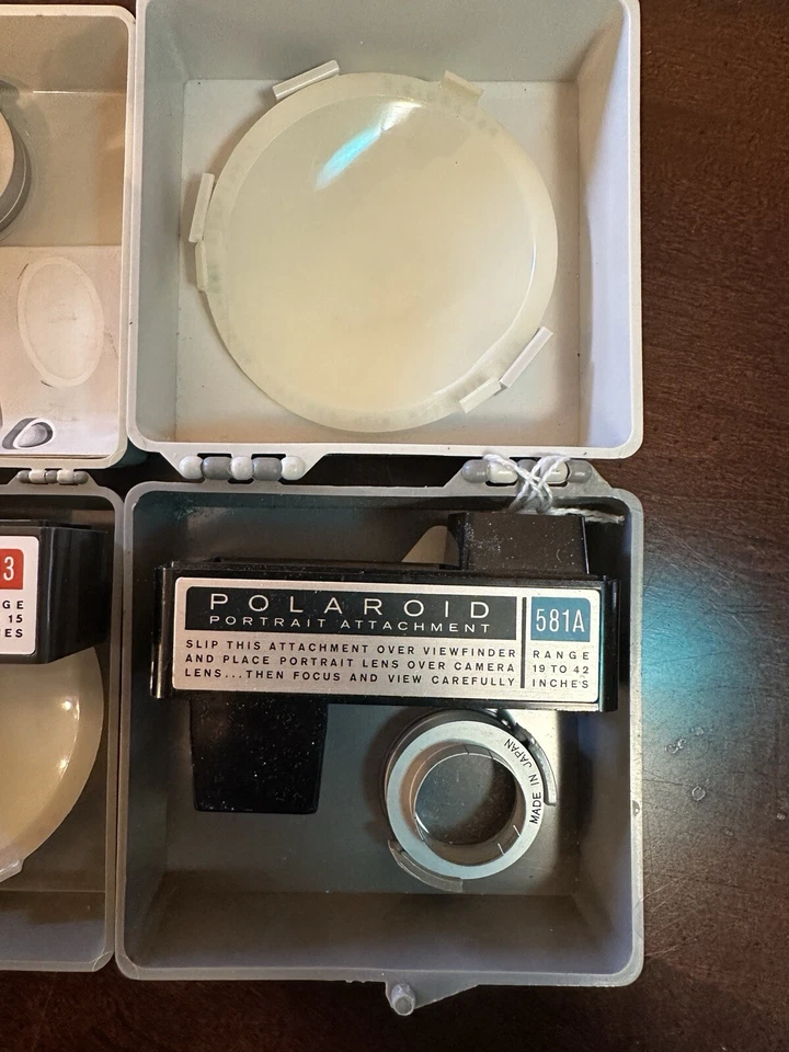 Kit de retrato Polaroid vintage #581A y accesorio de primer plano Polaroid #583 paquete Foto 4 de 4