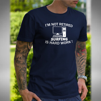 Computer Ruhestand Herren T-Shirt lustig Rentner Internet Web Surfer Surfen