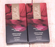 Chella Easy-To-Handle Scissors Lot of 2 Brow Scissors NEW NIB