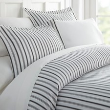 Kaycie Gray - Pattern 3 Piece Duvet Cover Set