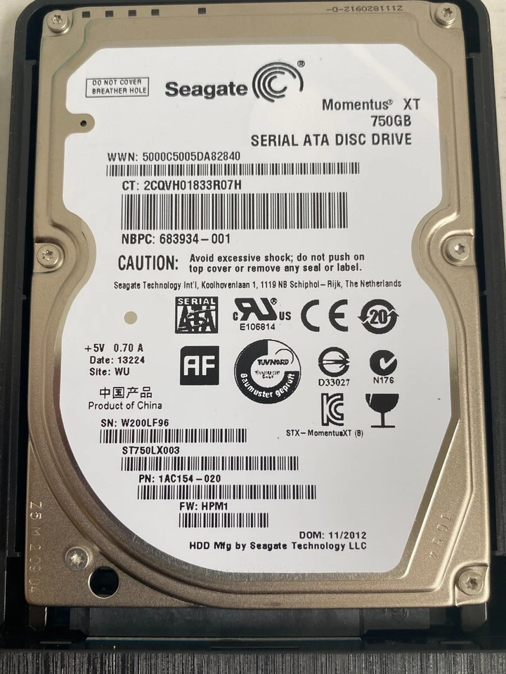 Seagate 750GB Momentus XT Serial ATA Hybrid ST750LX003 w/Orico Enclosure USB 3.0 - Image 3 of 4