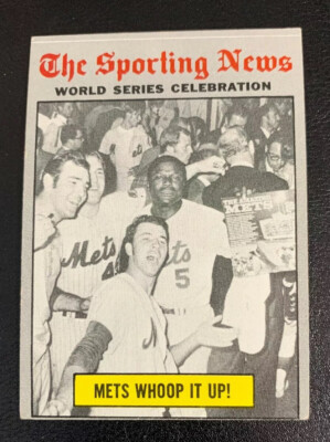 1970 World Series Celebration New York Mets Whoop It Up # 310 Topps Baseball
